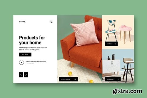 Shop Online - Landing Page