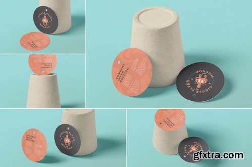 Round Circle Flyer Mockups