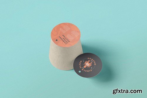 Round Circle Flyer Mockups