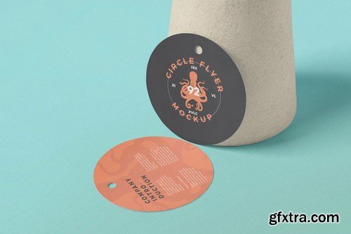 Round Circle Flyer Mockups