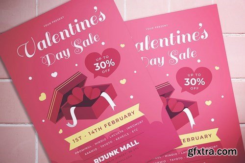 Valentine Day Sale Flyer
