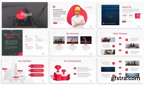 Rigoli - Oil Refinery Powerpoint Template