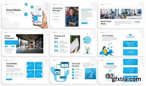 Social Media - Internet Powerpoint Template