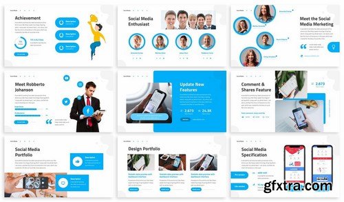 Social Media - Internet Powerpoint Template