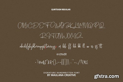 Qurtsign Signature Font