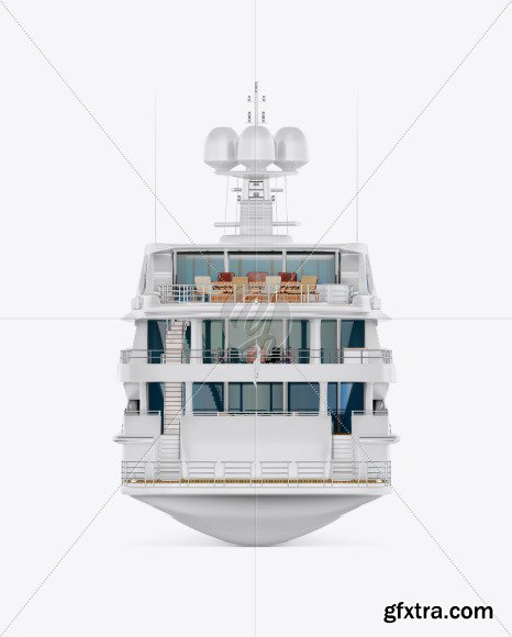 Yacht Mockup - Back View 54698