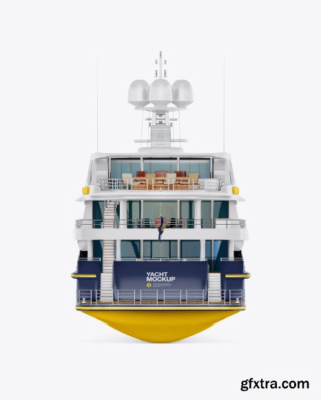 Yacht Mockup - Back View 54698