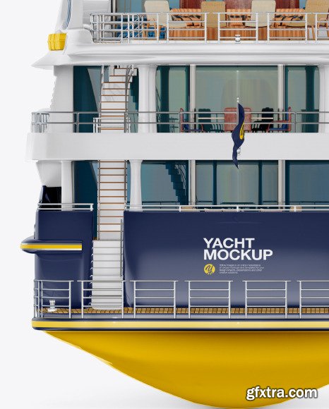 Yacht Mockup - Back View 54698