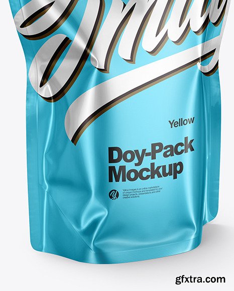 Matte Metallic Doy-Pack Mockup 54703