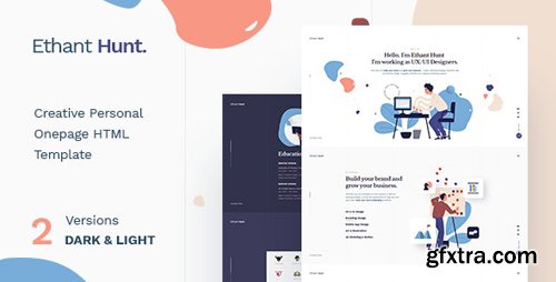 ThemeForest - Ethant Hunt v1.0 - Personal Onepage HTML Template - 25564015