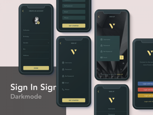 Signin Signup Darkmode chapter Three - animation - signin-signup-darkmode-chapter-three-animation