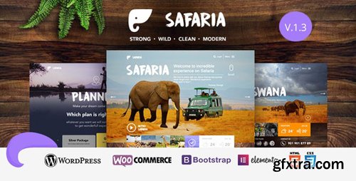 ThemeForest - Safaria v1.3 - Safari & Zoo WordPress Theme - 19116466