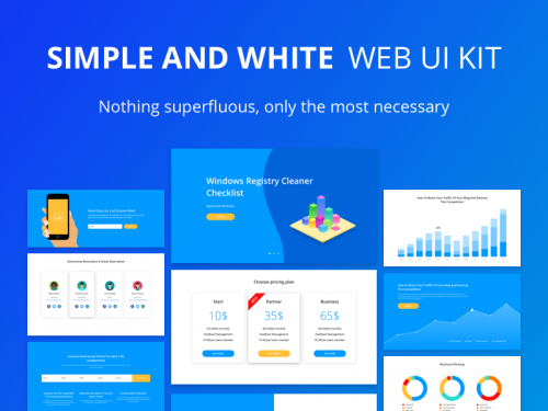 Simple And White Ui Kit - simple-and-white-ui-kit