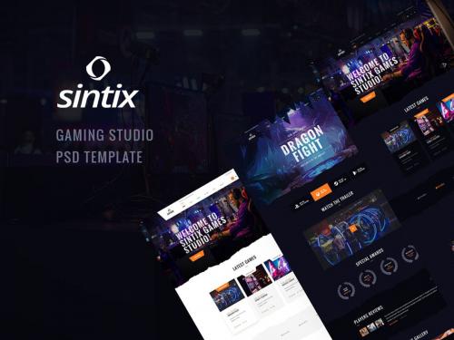 Sintix - Gaming Studio PSD Template - sintix-gaming-studio-psd-template