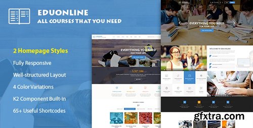 ThemeForest - Eduonline v3.9.6 - Education & University Joomla Template - 17496046