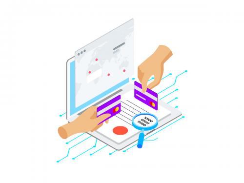 Smart Contract on Blockchain Isometric Illustration 8 - TU - smart-contract-on-blockchain-isometric-illustration-8-tu