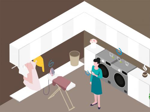 Smart Home Clean Isometric Illustration - smart-home-clean-isometric-illustration