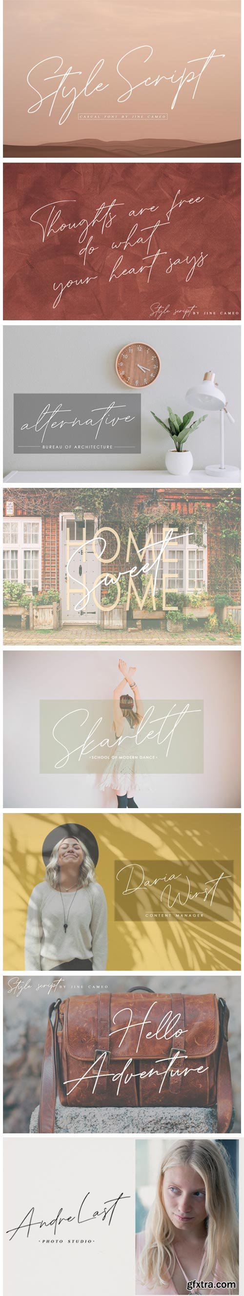 Style Script Font