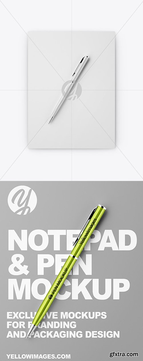 Notepad and Pen Mockup 55067