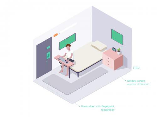 Smart Room Isometric Illustration - smart-room-isometric-illustration-fc676cee-05f2-4f56-88f4-d1345b8f16a6