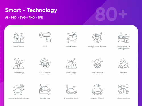 Smart Technology Outline Icons (Pro Icons) - smart-technology-outline-icons-pro-icons