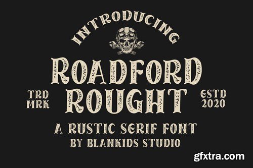 Roadford Rought - Rustic Serif Font