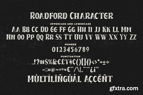 Roadford Rought - Rustic Serif Font