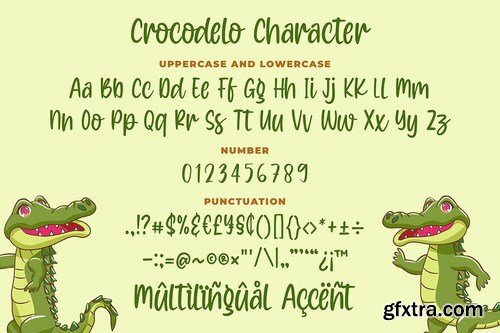 Crocodelo - a Quirky Font