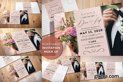 Postcard & Invitation Mock-up