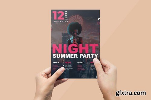 Summer Flyer PSD Template