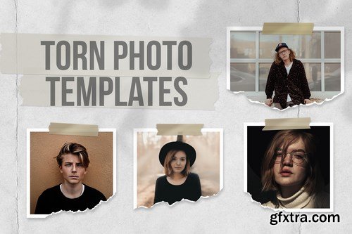 Torn Photo Templates