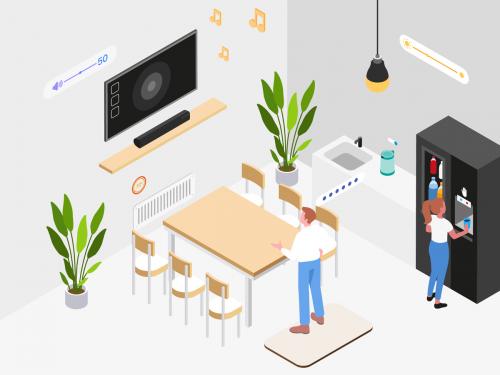 Smart Workplace Isometric Illustration - smart-workplace-isometric-illustration