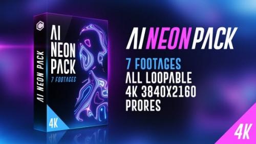 Videohive - AI Neon Pack 4K