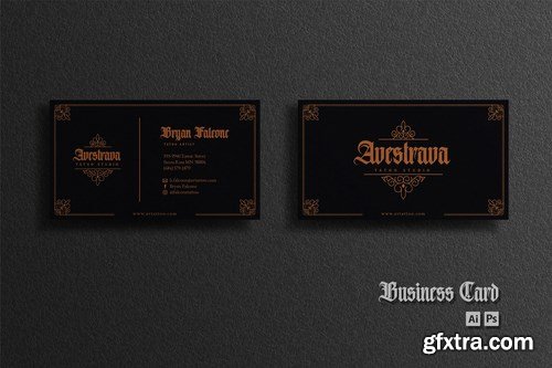 Business Card - Black Cooper