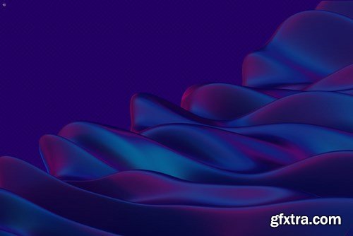 Abstract 3D Rendering of Waves