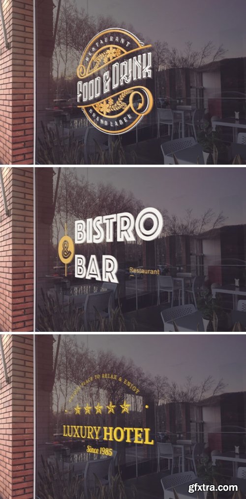 Glass Restaurant Logo Mockup 2662833