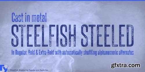 Steelfish Steeled Font Family