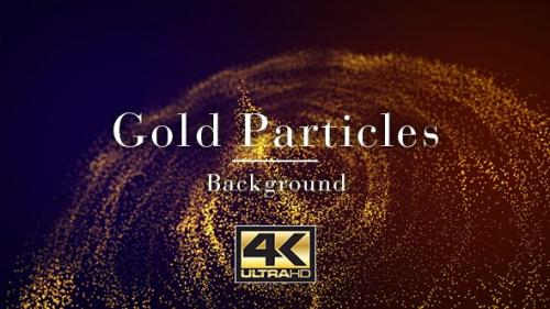 Videohive - Gold Particles Background