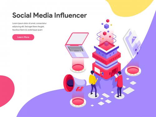 Social Media Influencer Illustration Concept - social-media-influencer-illustration-concept