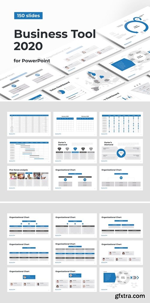 Business Tool 2020 for Powerpoint, Keynote and Google Slides Templates