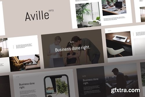 AVILLE - Minimal Powerpoint Template