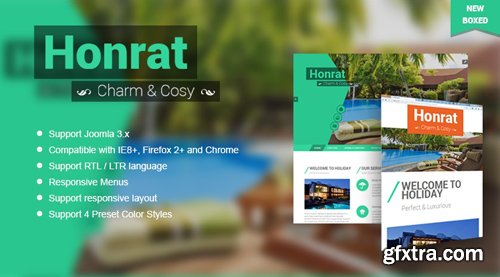 SmartAddons - SJ Honrat v3.9.6 - Responsive Joomla Hotel, resort & spa Template