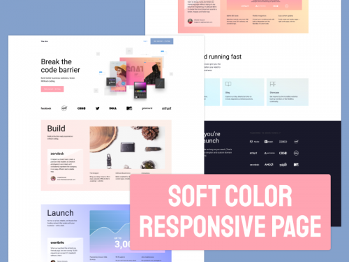 SOFT COLOR  RESPONSIVE PAGE - soft-color-responsive-page