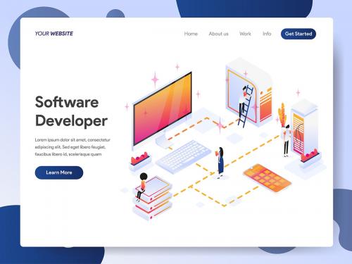 Software Developer Isometric - software-developer-isometric