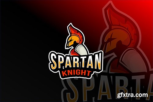 Spartan Knight Esport Logo Template