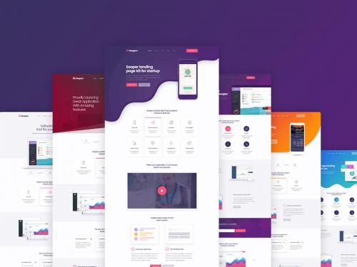 Sooper - Mobile App Showcase PSD Template - sooper-mobile-app-showcase-psd-template