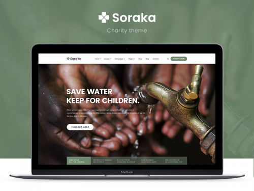 Soraka - Material Design Charity PSD Template - soraka-material-design-charity-psd-template