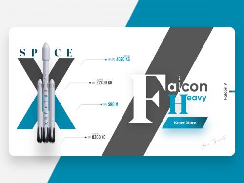 Space X Falcon Rocket Web Design - space-x-falcon-rocket-web-design