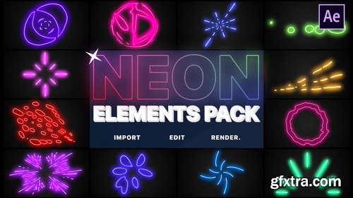 MotionArray Neon After Effects 9in1 Bundle 2