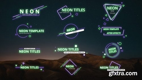 MotionArray Neon After Effects 9in1 Bundle 2